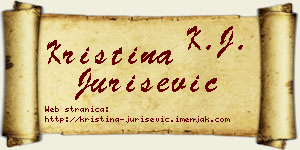 Kristina Jurišević vizit kartica